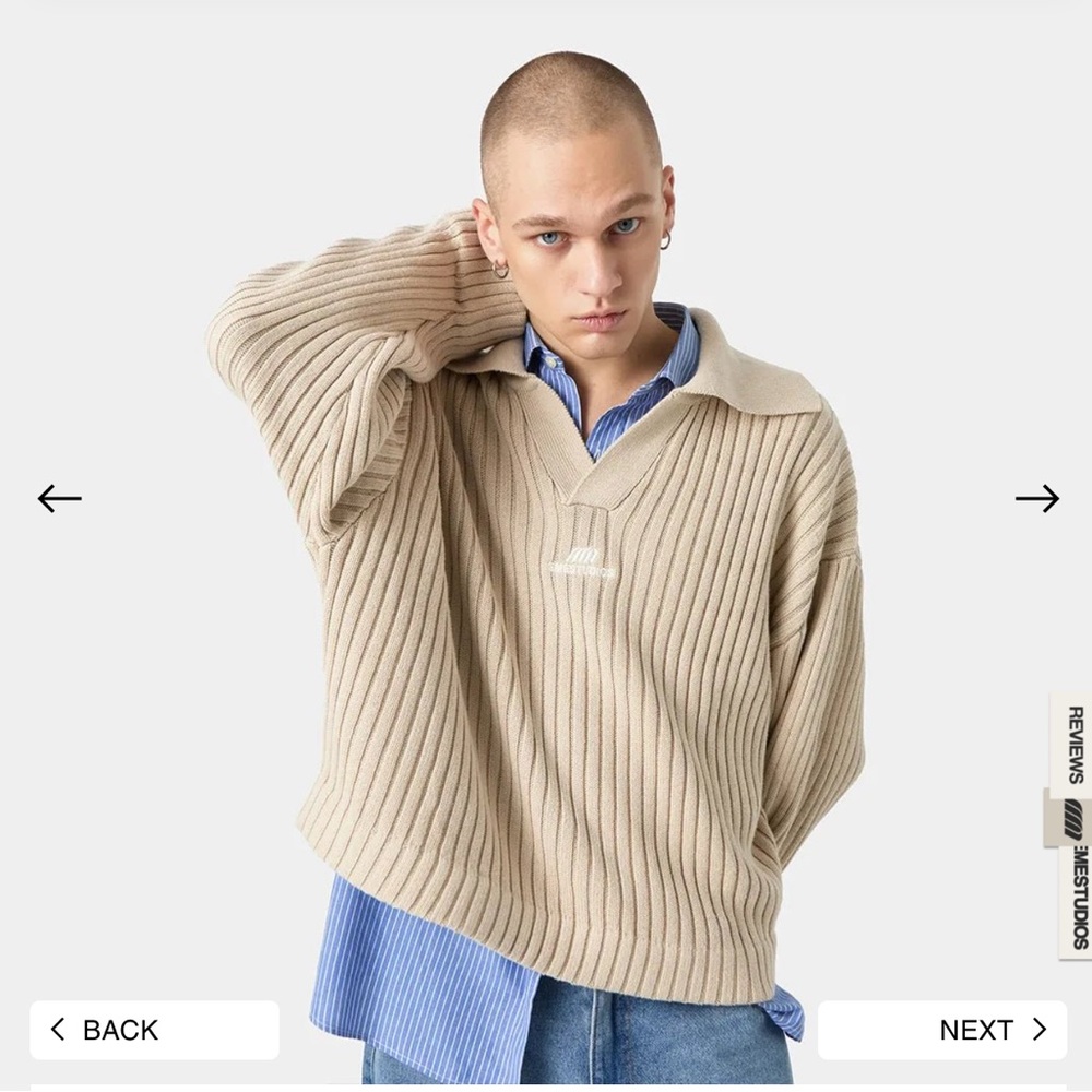 EMESTUDIOS Swan Knit Baggy Sweater